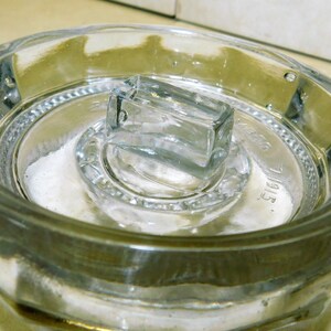 LID ONLY for Antique Glass VELVET Tobacco Humidor Patented December 7, 1915 Owens Illinois clear glass crystal jar Replace Replacement image 2