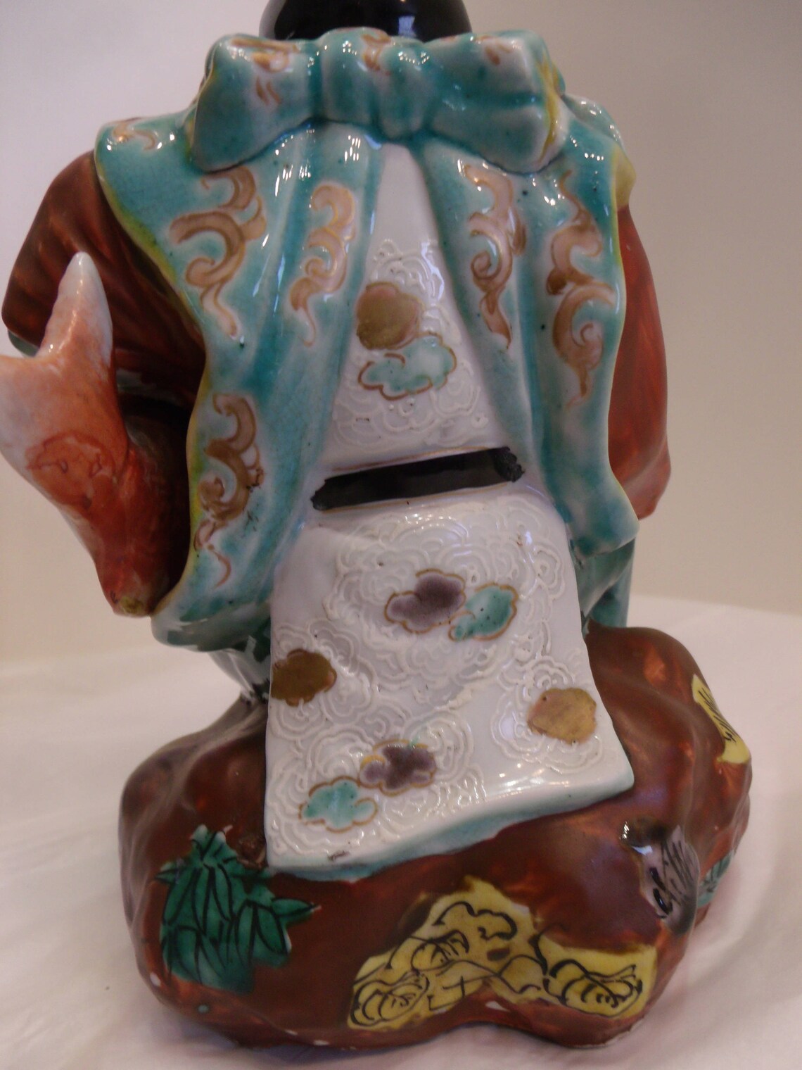 Japanese Kutani Satsuma Moriage HOTEI Buddha Lucky GOD Art Etsy