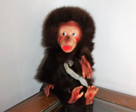 vintage chimpanzee doll