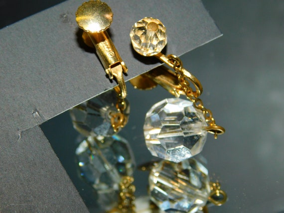 Marvella Crystal & Gold Clip on Earrings ~ Design… - image 10