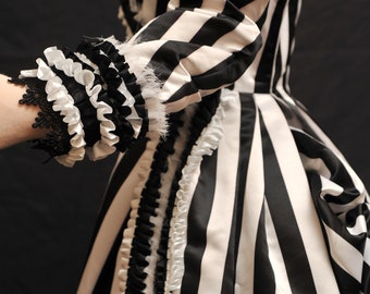 sleepy hollow black and white dress Sleepy Hollow Dress for Girls custom made  MJcostume