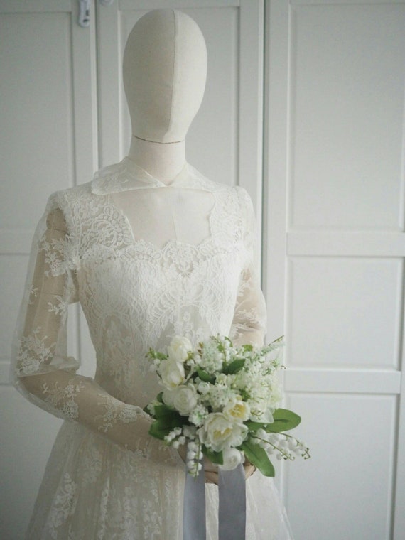 1960s Audrey Hepburn Style Wedding Dress Etsy
