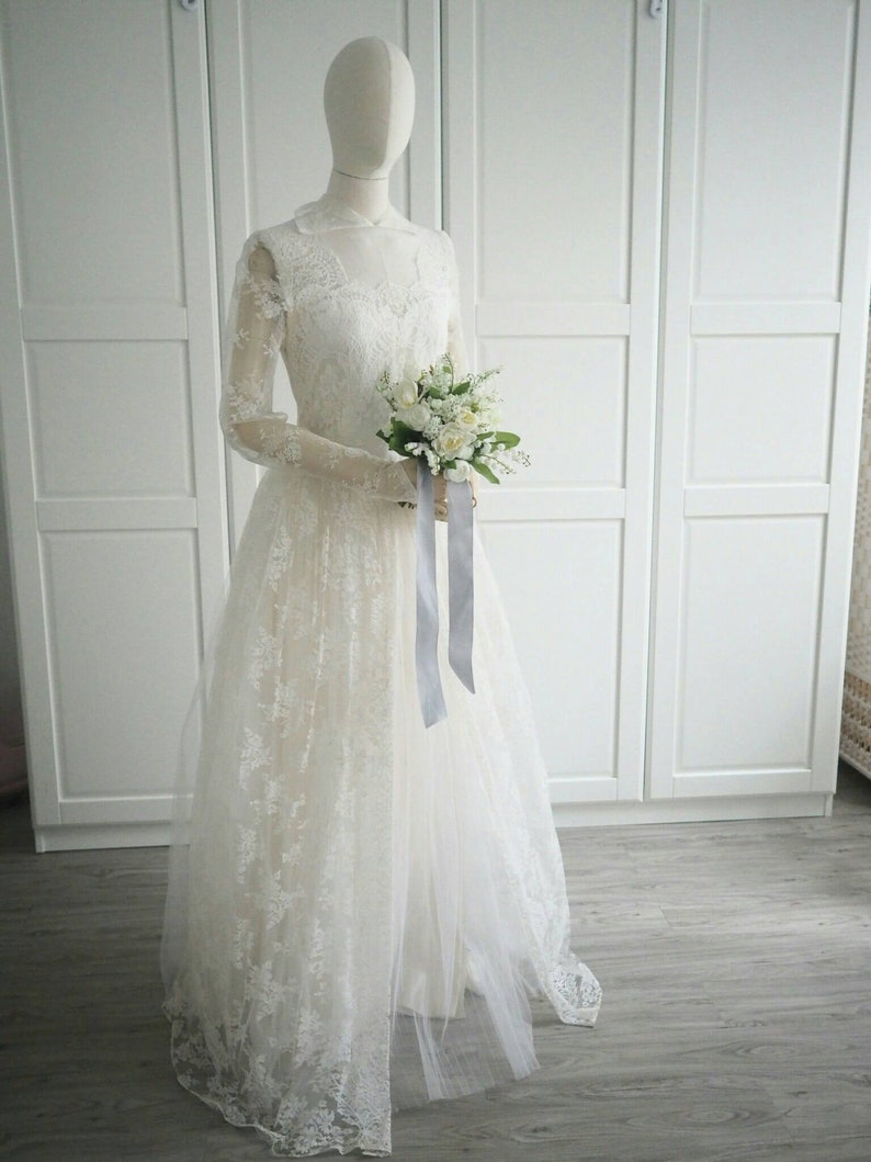 1960s Audrey Hepburn Style Wedding Dress Etsy