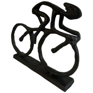 Bicycle Ornament Metal Racing Cyclist Sculpture Modern Art Home decor Cycling Enthusiast Athletes Inspiring Cycling Figurine Outdoor Fitness