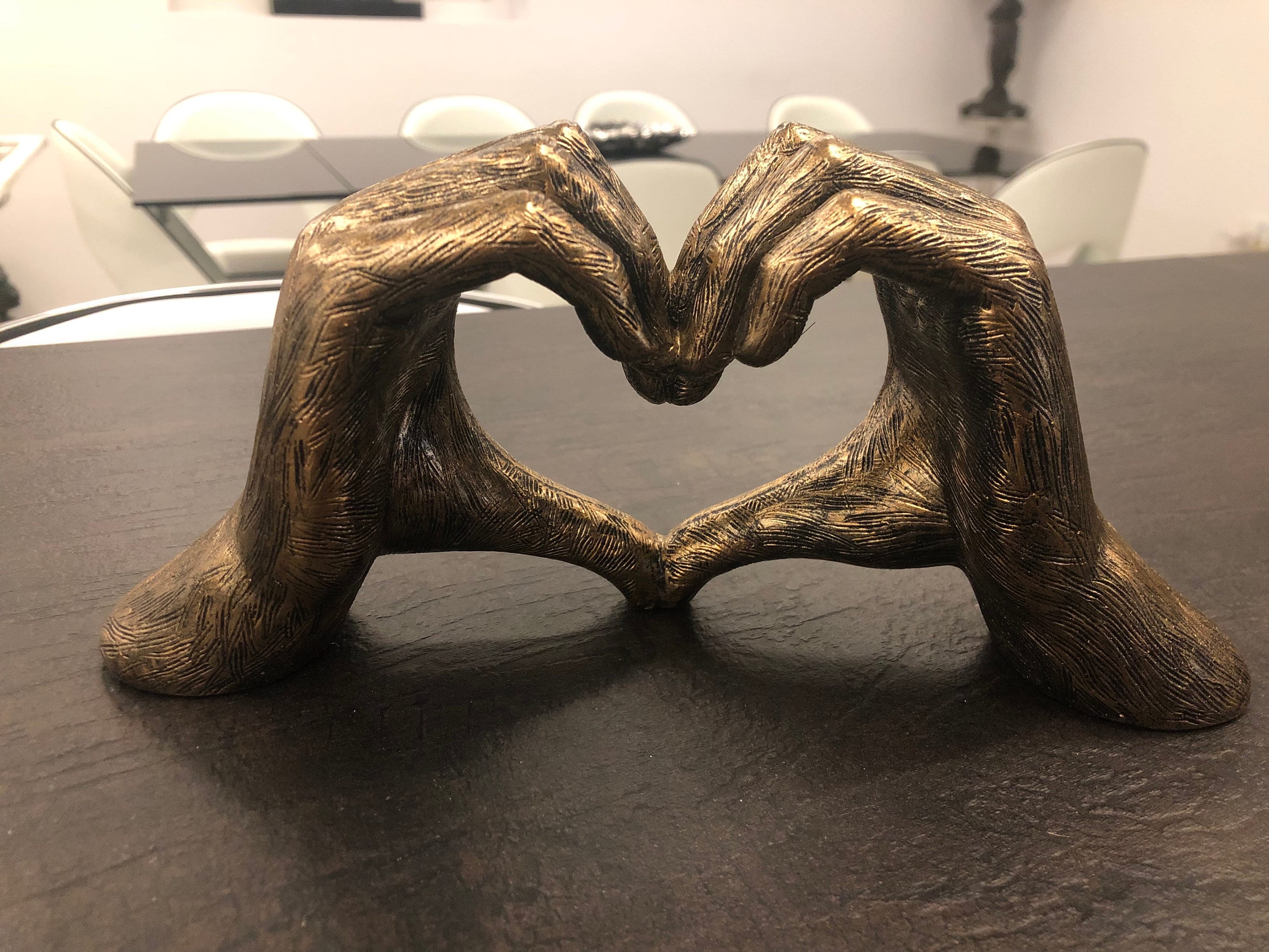 Love Gesture Hands Sculpture Gold Antique-silver Bronze Life-size 26cm/10''  Valentine's Day I Appreciate Love You Wedding Anniversary Gift -  Israel