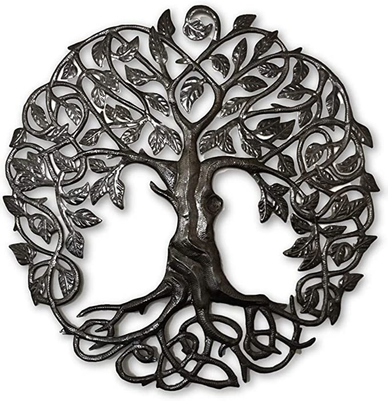 1x Large Tree of Life Metal Art Decorative Artwork Iron Wall - Etsy
