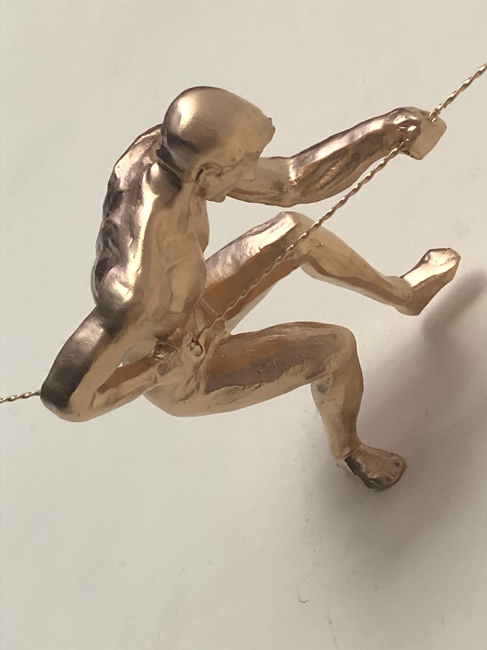 Large X3 Gold Climbing Men Figures Figurines Climbers Bungee Etsy New