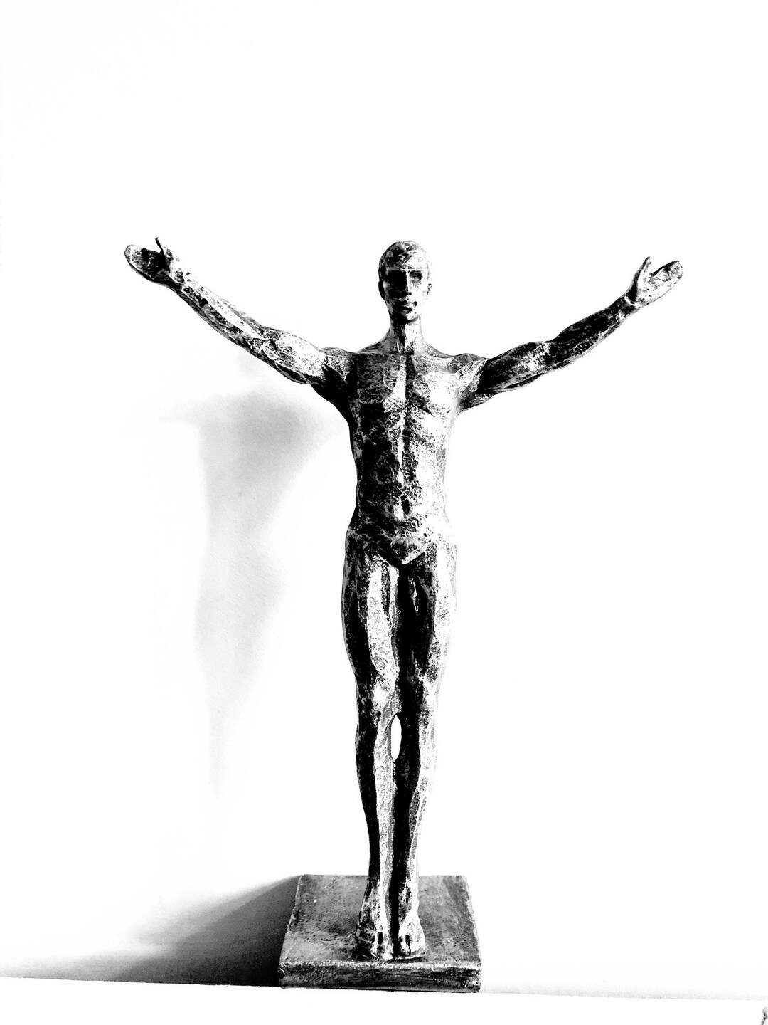 1x Large Diver in Antiquesilver Colour Figurines Wall Hanging Man