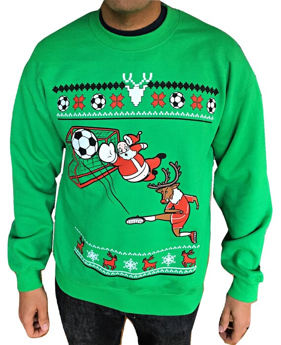 Soccer Santa Ugly Christmas Sweater Futbol For Men and - Etsy.de