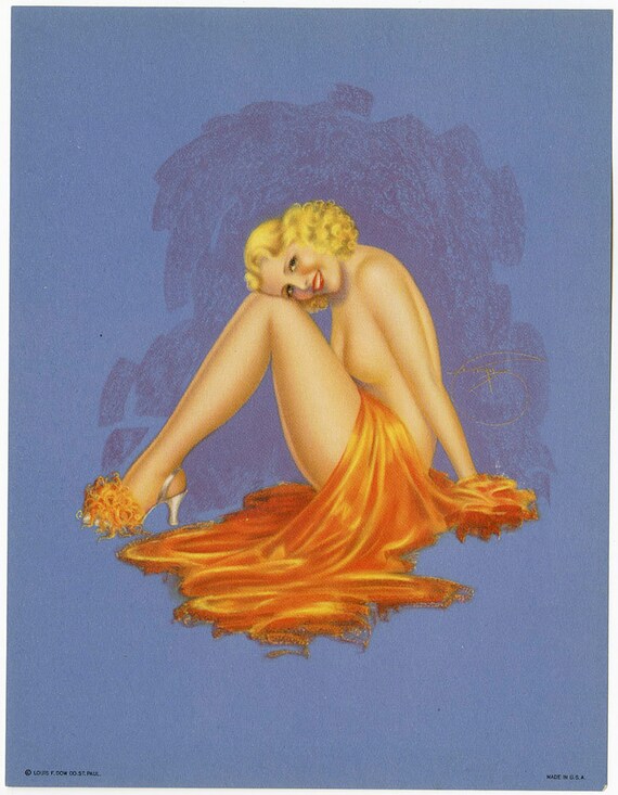 art deco pin up