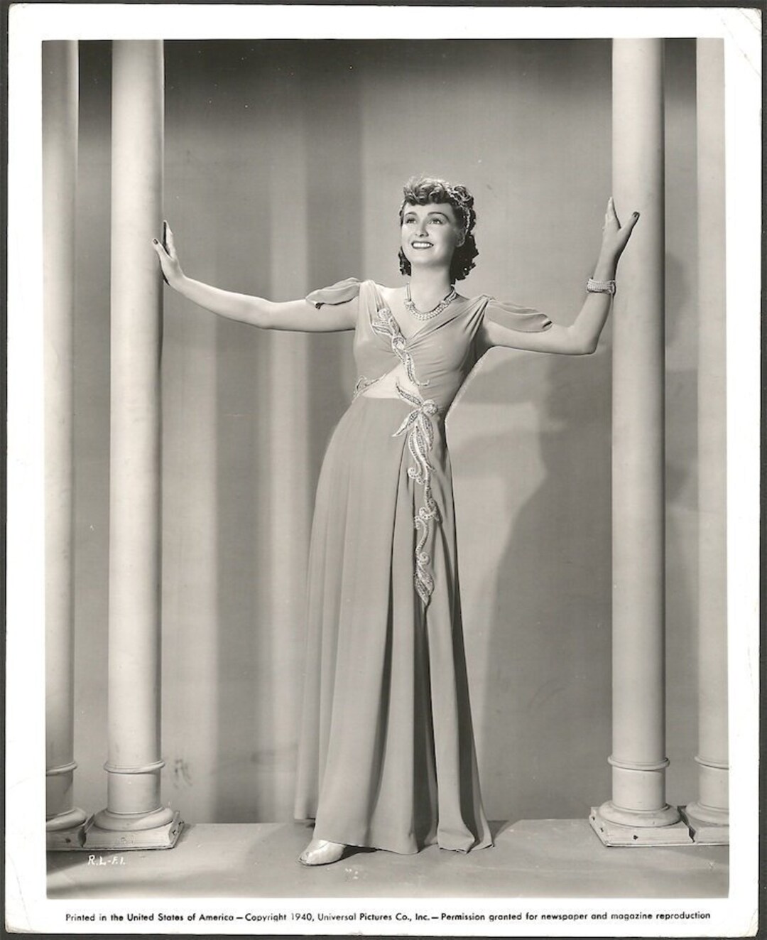 1940s Actress Rosemary Lane in the Boys From Syracuse Art Deco Etsy