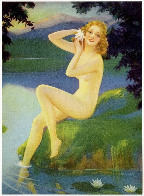 art deco pin up
