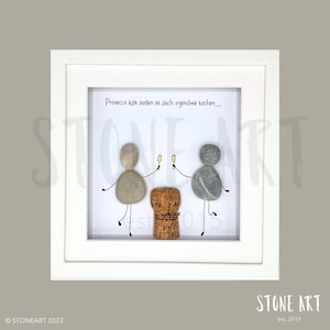 Prosecco Stone Picture Gift Funny Prosecco Gifts &quot;Cooling Prosecco is also kind of cooking&quot;