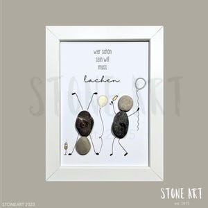 Quadro in pietra personalizzato &quot;La bellezza è dolore&quot; - regalo