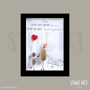 Regalo per la festa del papà, immagine di pietra, regalo divertente per papà &quot;Papà, non sei solo fantastico...&quot;, regalo per il miglior papà, regalo per papà