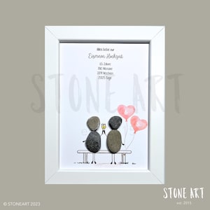 Hochzeitsgeschenk Eiserne Hochzeit Steinbild zum 65. Hochzeitstag