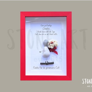 Chef Geschenk Chefin Geschenk Steinbild Eine großartige Chefin findet man nicht alle Tage... Geschenk zur Rente  Abschiedsgeschenk  Jubiläum