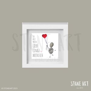 Idea de regalo para tu mejor amiga: cuadro de piedra «Eres mi persona favorita»