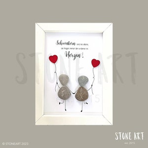 Immagine di pietra • Regalo per sorella • Regalo di Natale per sorella • Regalo di compleanno per sorella • Amore tra sorelle • Regalo per sorella maggiore