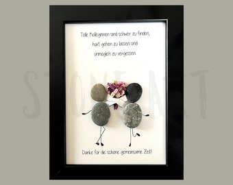 Stone picture Great colleagues colleague gift for retirement farewell gift anniversary
