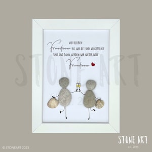 Stone picture We will remain friends until we are old and forgetful... personalized gift