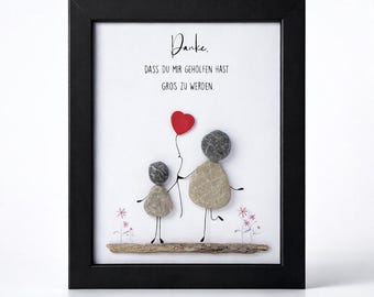 Stone picture, daycare, kindergarten, childminder, educator, thank you gift, farewell