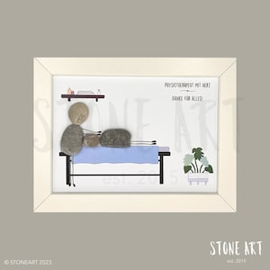 Physiotherapy stone picture gift for physiotherapist Say thank you to physiotherapist Physiotherapeut