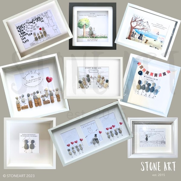 Steinbild nach Wunsch – Personalisiertes Geschenk aus Naturstein • Individuelles handgemachtes Unikat mit Wunschtext • Kunst mit Bedeutung