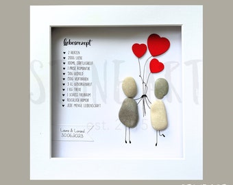 Stone picture wedding love recipe wedding gift personalized gift