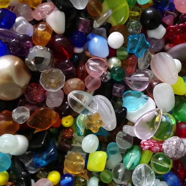 Mélange de perles tchèques 100g Meilleure offre, Fabrication de soupe de perles, variété de perles de verre, perles multicolores, graine, clairon, rond, plusieurs formes de couleurs, bricolage