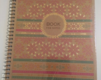 Grid Notebook, Gold Ukraine Notepapers, Star Book Paper, Writing Set, Blank Book, Star Design, Teal Pink Papercrafts, Study Booklet, Journal
