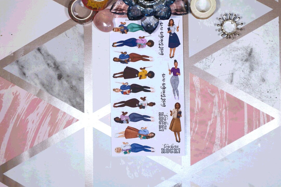 Heather's Homeroom 16 Pcs Planner Sticker Page - Etsy