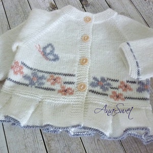 PDF Knitting Pattern Baby Cardigan Springtime P097 - Etsy