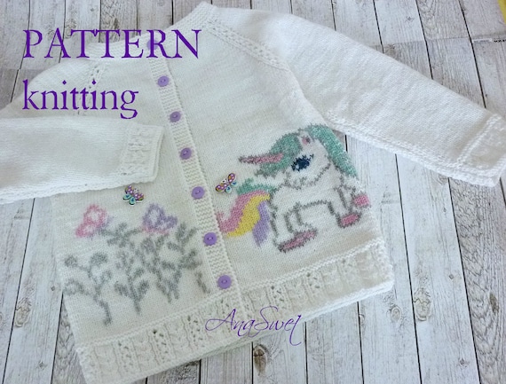 PDF KNITTING PATTERN Bottom up Cardigan 