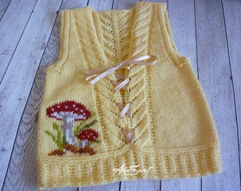 Hand knit Springtime  cardigan.Size 12 months .