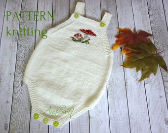 PDF KNITTING PATTERN Romper The mushroom  P105