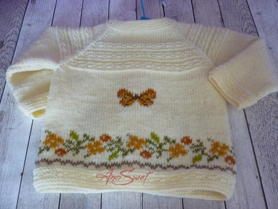 Baby sweater cheap border design