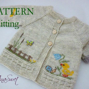 PDF Breipatroon babyvest met kip. NIEUW. P004 Maten: 6-12 maanden / 12-18 maanden / 24 maanden