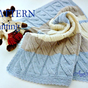 PDF knitting pattern Baby Blanket