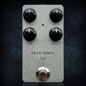 Dazatronyx THD (boss HM-2 based) metal distortion and hybrid germanium fuzz. Handmade in Australia. 10 year warranty.