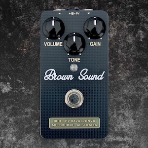 Brown Sound - BSIAB2 Marshall tone distortion pedal - Made by Dazatronyx Melbourne Australia. 10 year warranty.