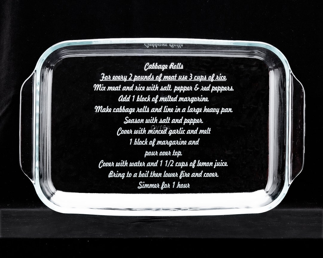 ETCHED CASSEROLE DISH - Etsy