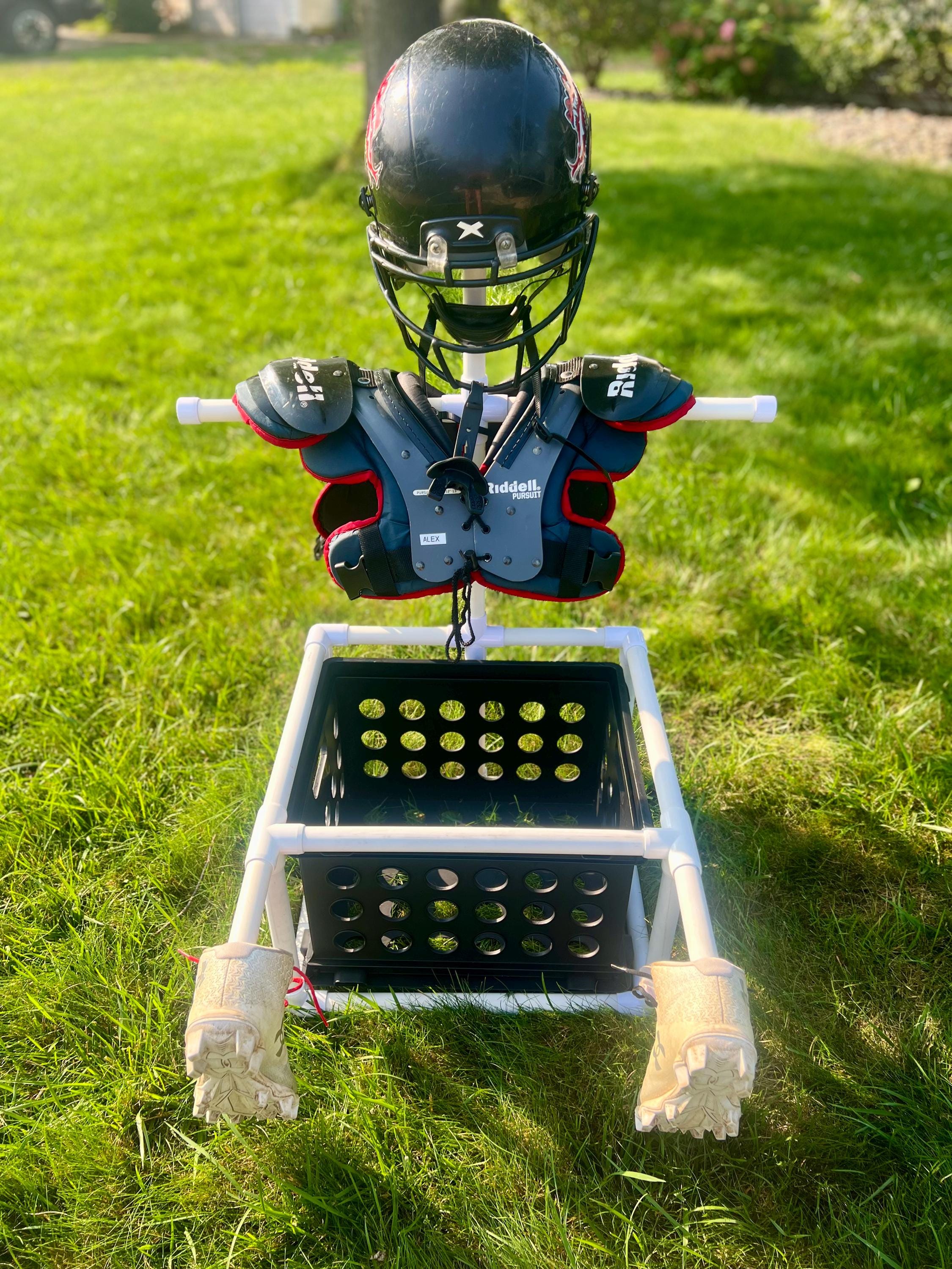 Tendedero para equipos deportivos (fútbol, hockey y lacrosse): base simple o doble