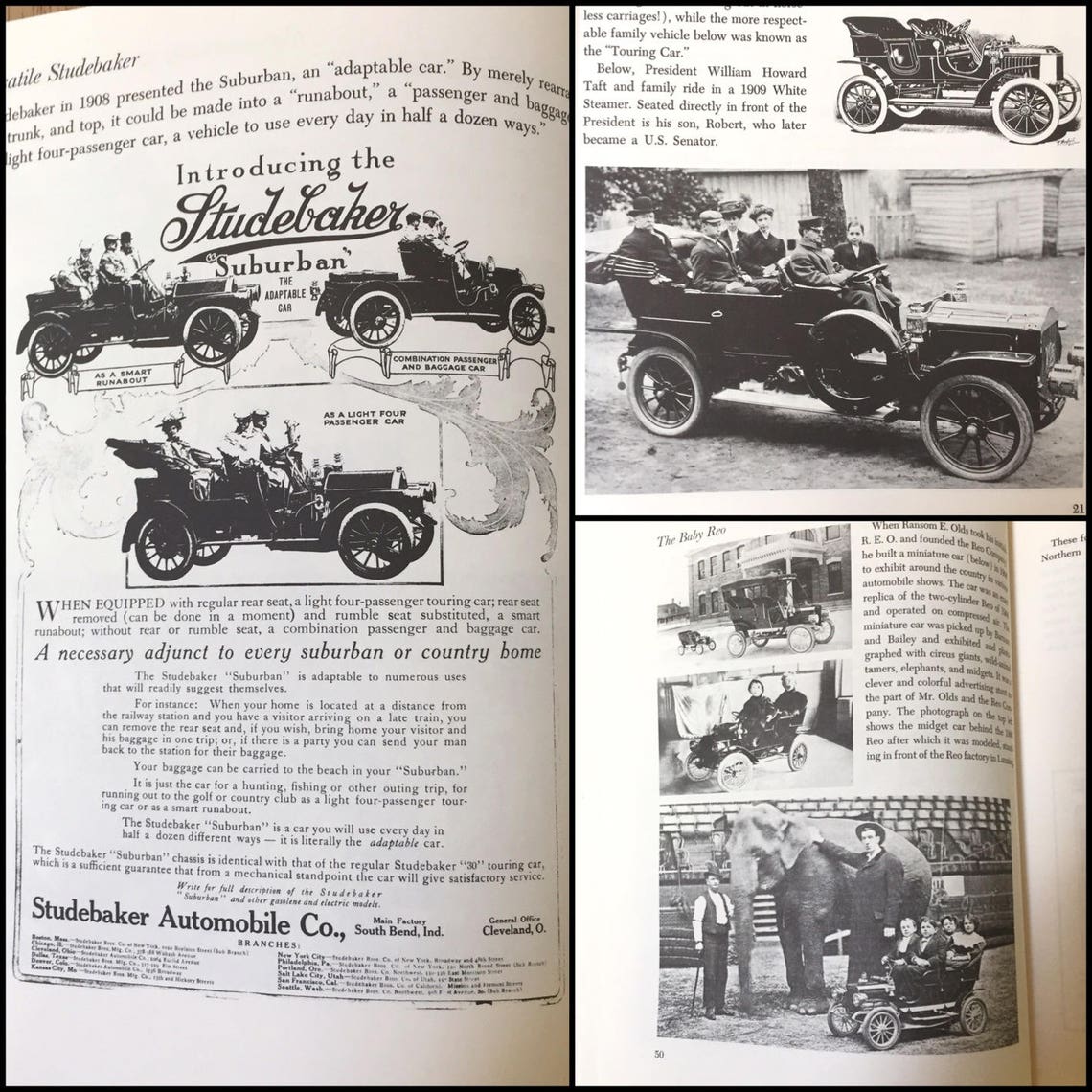 Vintage Automobile Book Book on Early Cars The Treasury of | Etsy