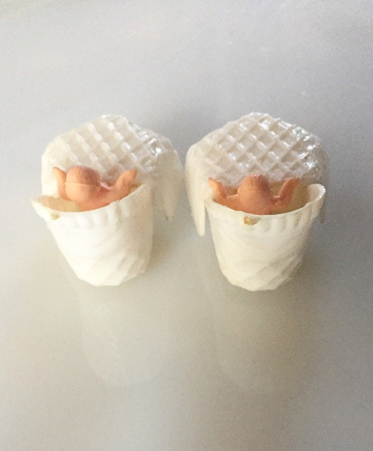 Vintage Baby Shower Cake Toppers Mini Baby in a Etsy