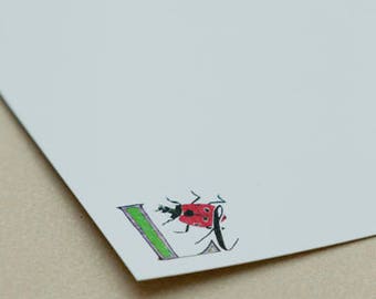 Personalised Letter Stationery - L is for Ladybird