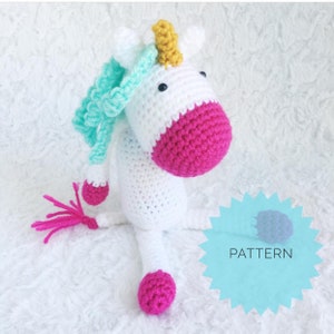 Crochet Unicorn Pattern, Mini Unicorn Crochet Pattern, crochet Unicorn Toy Pattern, Small Unicorn Crochet Patter, DIGITAL DOWNLOAD