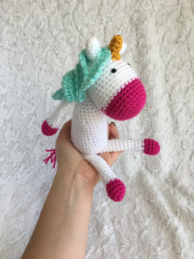 Crochet Unicorn Pattern, Mini Unicorn Crochet Pattern, crochet Unicorn Toy Pattern, Small Unicorn Crochet Patter, DIGITAL DOWNLOAD image 5