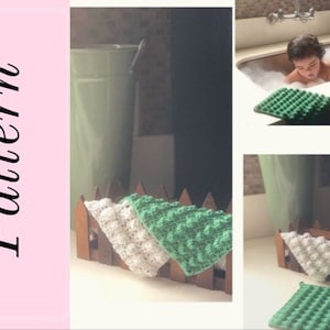 Crochet Wash Cloth Pattern / Crochet Dish Cloth / Crochet Bobble Wash Cloth / Crochet Face Cloth Pattern /