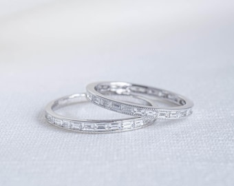 Baguette Diamond Channel set Wedding Band